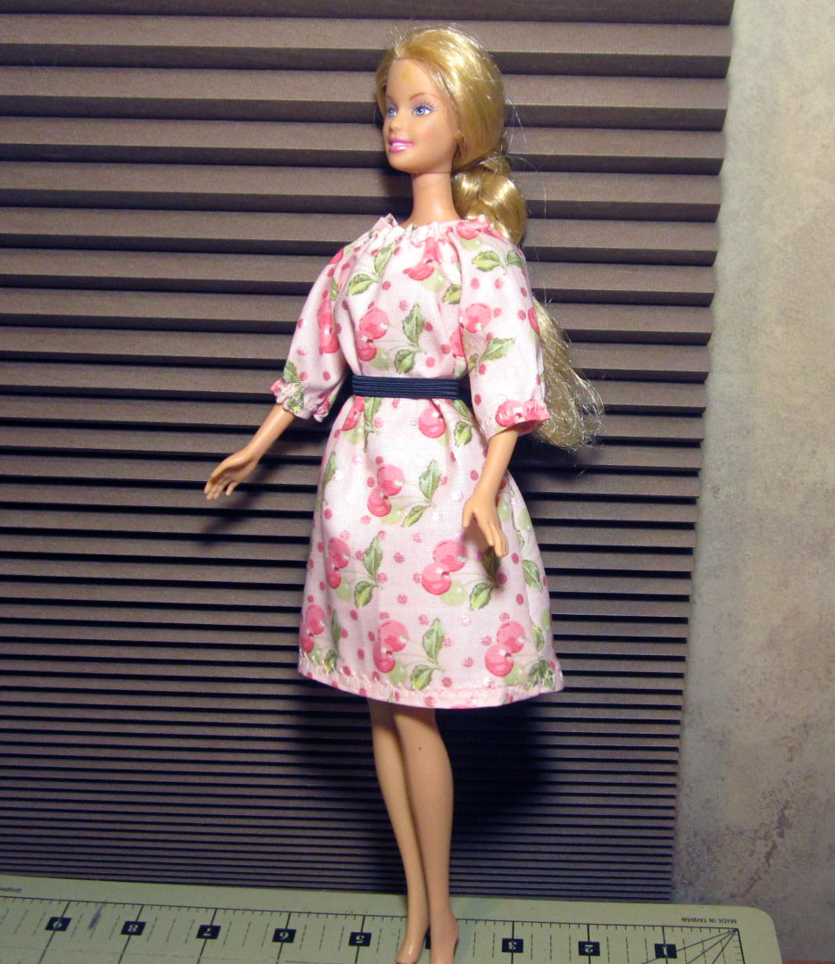 Barbie Doll Blue Dress Sewing Pattern – Cross Stitch Foxy